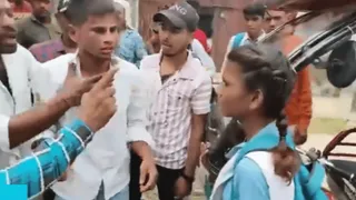 Bulandshahr Crowd Makes Man Touch A School Girl’s Feet For Alleged Eve Teasing; Internet Approves | Viral Video